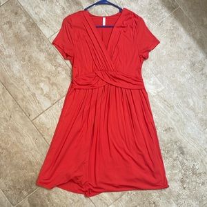 Pink Blush medium maternity midi dress